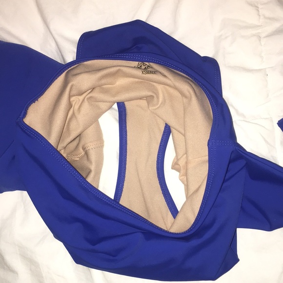 Sold Nwot xs true blue tie front - Picture 3 of 3